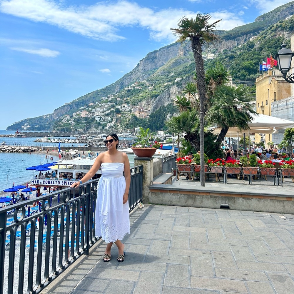 A&F Emerson Strapless MIDI Dress